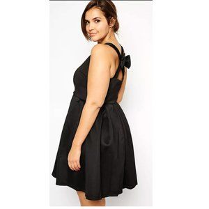 ASOS CURVE Skater Dress With Bow Back